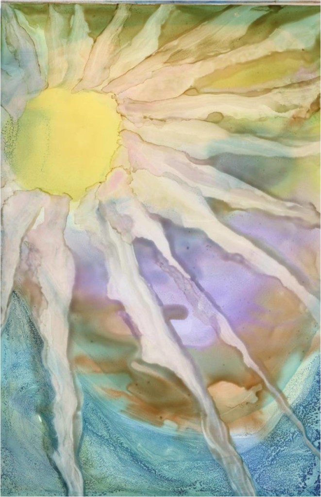 Inks by Suzi Vitulli Alcohol Ink on Yupo 5x7