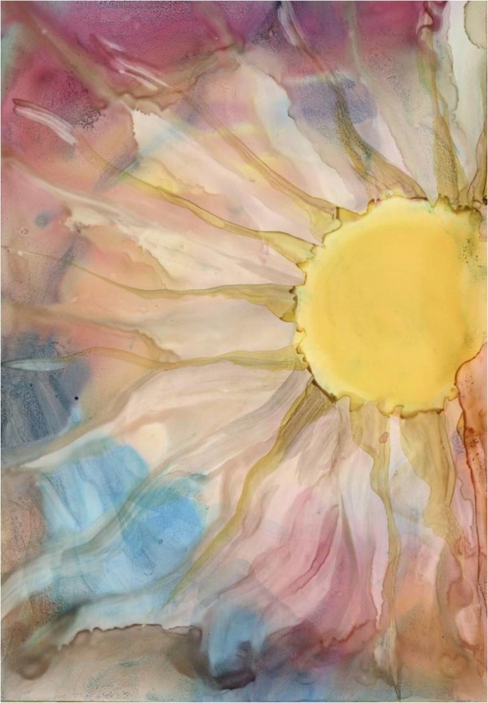 Inks by Suzi Vitulli Alcohol Ink on Yupo 5x7